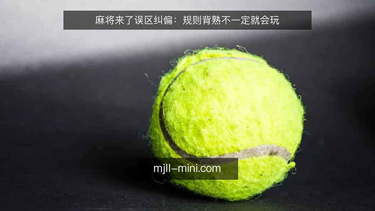 麻将来了误区纠偏:规则背熟不一定就会玩